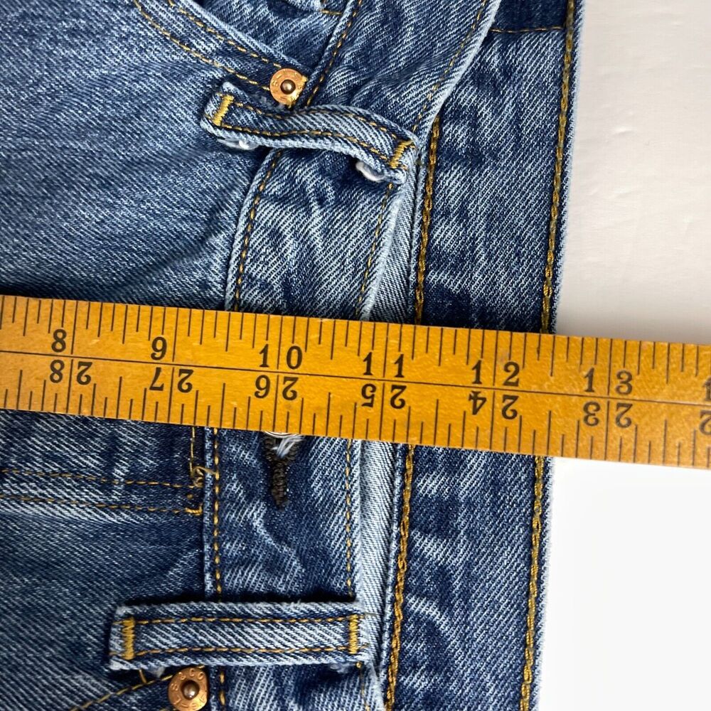 Levis 501 Jeans 32x31* Blue Straight Button Fly American Medium Denim Mens - Picture 7 of 10